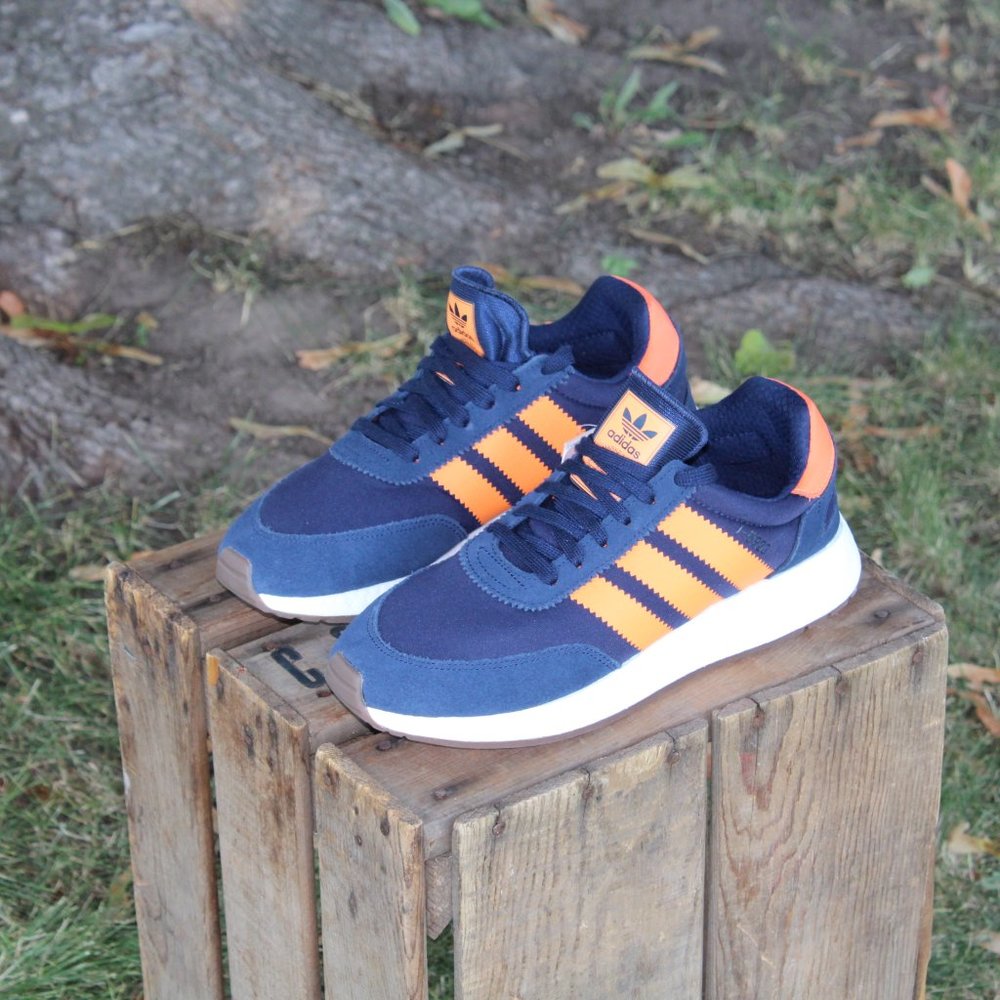 NEW adidas Originals I-5923 Navy Orange